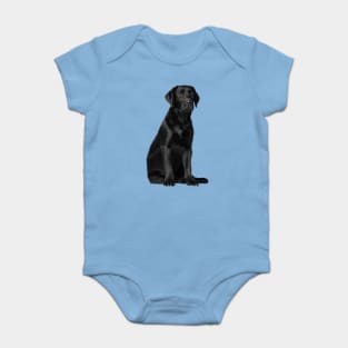 Black Labrador Retriever Puppy Dog, Lab Dog Lover Baby Bodysuit